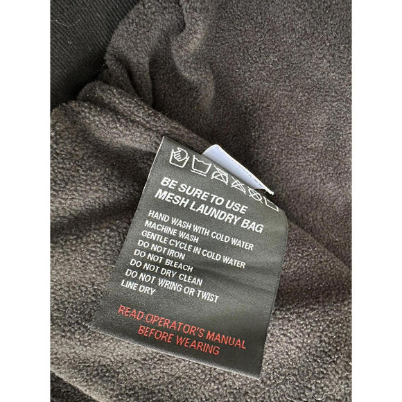 ORORO Heated Fleece Full Zip Hoodie Mens M Black Sweatshirt No Battery EUC - Picture 7 of 8